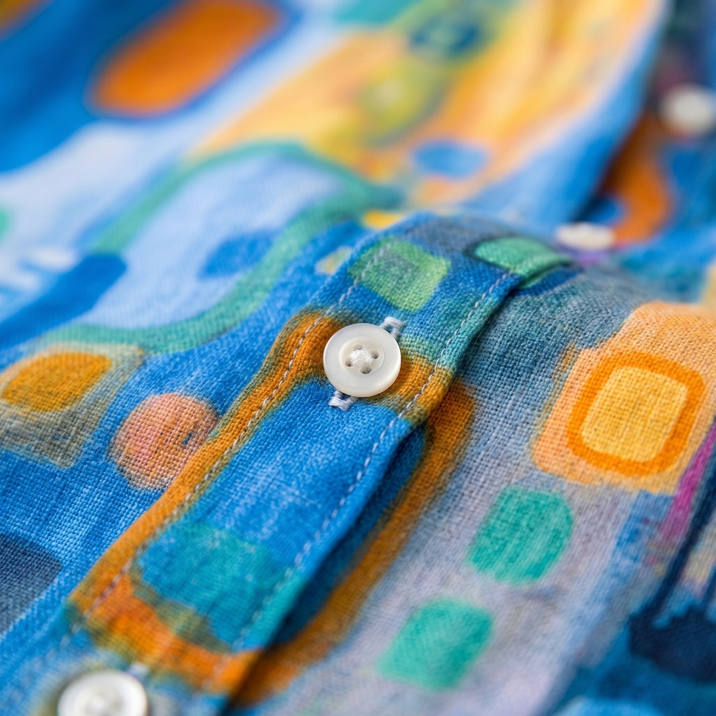 Camisa Lino Artística