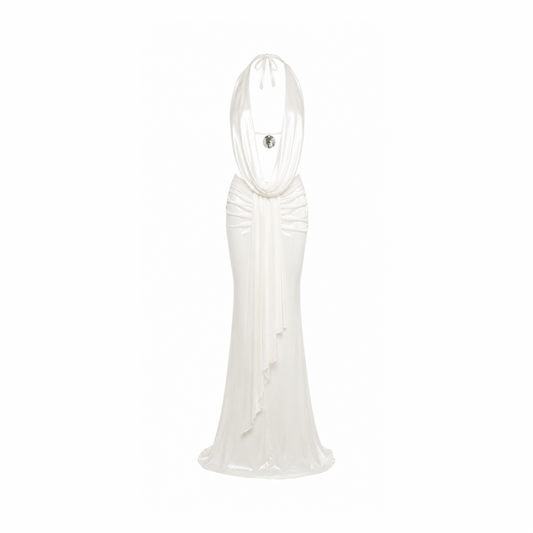 Falda Maxi Drapeada Pearl