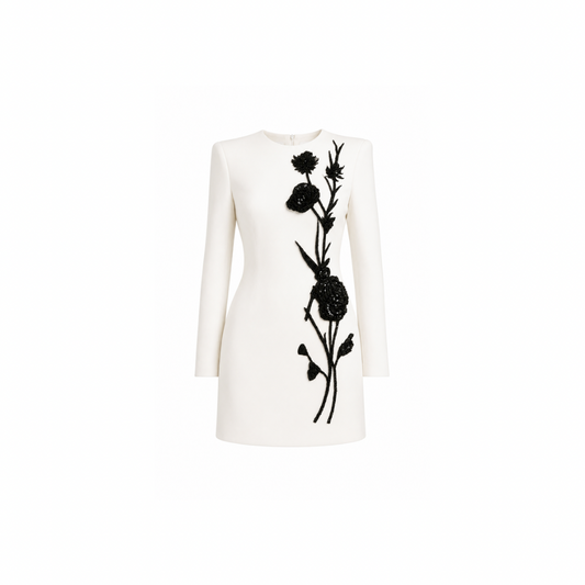 Vestido Bordado Floral Venus