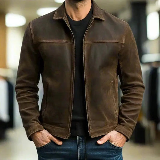 Chaqueta de cuero Brooks