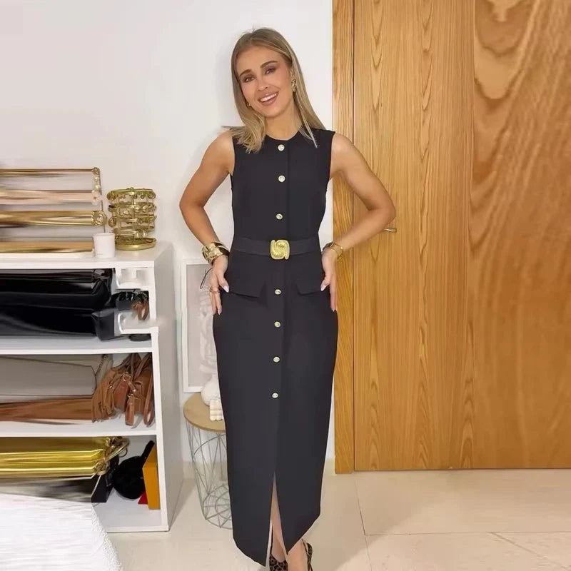 Vestido cinturón Clara
